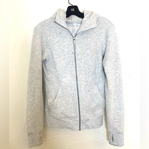 Lululemon gray scuba hoodie full zip